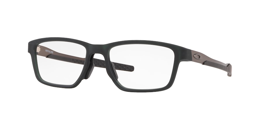 Oakley Optical METALINK OX8153 Rectangle Eyeglasses  815303-MATTE OLIVE 57-17-136 - Color Map green
