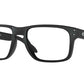 Oakley Optical HOLBROOK RX OX8156 Square Eyeglasses  815601-SATIN BLACK 56-18-137 - Color Map black