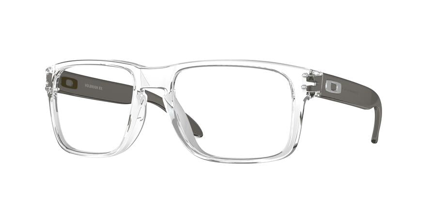 Oakley Optical HOLBROOK RX OX8156 Square Eyeglasses  815603-POLISHED CLEAR 56-18-137 - Color Map clear