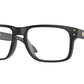 Oakley Optical HOLBROOK RX OX8156 Square Eyeglasses  815608-SATIN BLACK 56-18-137 - Color Map black