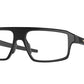 Oakley Optical COGSWELL OX8157 Rectangle Eyeglasses  815705-SATIN BLACK 54-15-138 - Color Map black