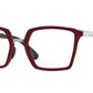 Oakley Optical SIDESWEPT RX OX8160 Square Eyeglasses  816004-POLISHED BRICK RED 49-19-141 - Color Map red