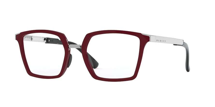 Oakley Optical SIDESWEPT RX OX8160 Square Eyeglasses  816004-POLISHED BRICK RED 49-19-141 - Color Map red