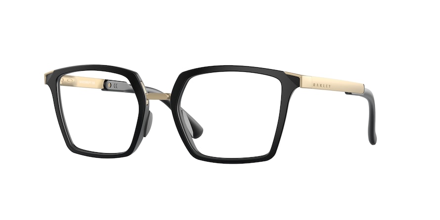 Oakley Optical SIDESWEPT RX OX8160 Square Eyeglasses  816005-SATIN BLACK 51-19-141 - Color Map black