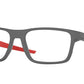 Oakley Optical PORT BOW OX8164 Rectangle Eyeglasses  816404-SATIN LIGHT STEEL 55-17-141 - Color Map grey
