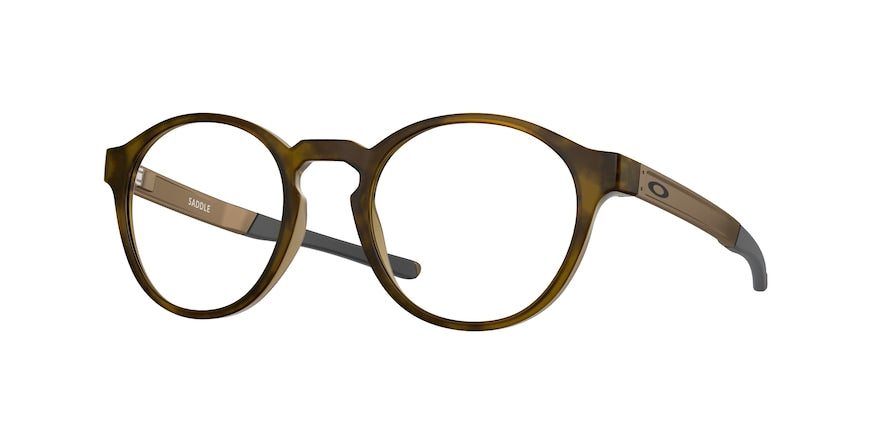 Oakley Optical SADDLE OX8165 Square Eyeglasses  816502-SATIN BROWN TORTOISE 50-21-136 - Color Map havana
