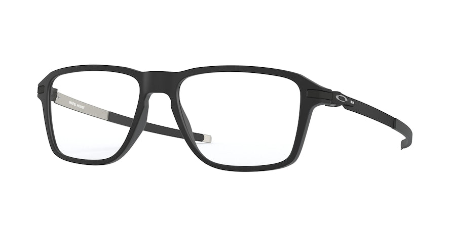 Oakley Optical WHEEL HOUSE OX8166 Square Eyeglasses  816601-SATIN BLACK 54-16-140 - Color Map black