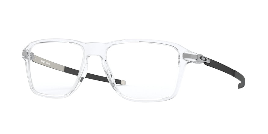 Oakley Optical WHEEL HOUSE OX8166 Square Eyeglasses  816602-POLISHED CLEAR 54-16-140 - Color Map clear