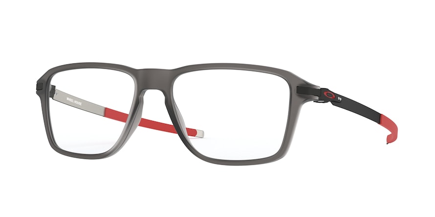 Oakley Optical WHEEL HOUSE OX8166 Square Eyeglasses  816603-SATIN GREY SMOKE 54-16-140 - Color Map grey