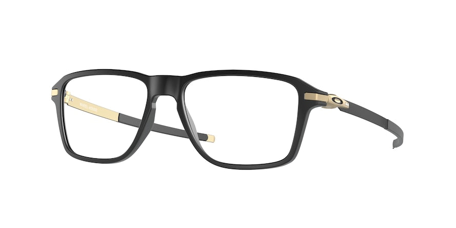 Oakley Optical WHEEL HOUSE OX8166 Square Eyeglasses  816605-SATIN BLACK 54-16-140 - Color Map black