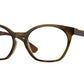 Oakley Optical TONE DOWN OX8168 Round Eyeglasses  816802-SATIN BROWN TORTOISE 52-18-138 - Color Map havana