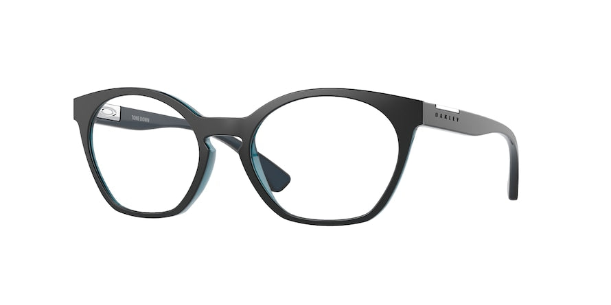 Oakley Optical TONE DOWN OX8168 Round Eyeglasses  816804-POLISHED AURURA 52-18-138 - Color Map blue