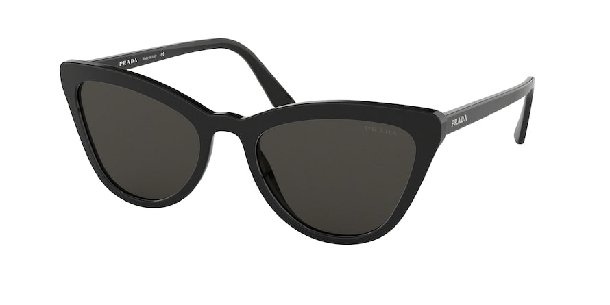 Prada CATWALK PR01VS Cat Eye Sunglasses  1AB5S0-BLACK 56-20-145 - Color Map black