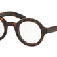 Prada CONCEPTUAL PR01XV Round Eyeglasses  2AU1O1-HAVANA 43-26-145 - Color Map havana