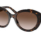 Prada PR01YS Oval Sunglasses  2AU6S1-HAVANA 54-19-140 - Color Map havana