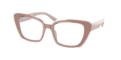 Prada PR01YV Pillow Eyeglasses  07V1O1-PINK ALABASTER 53-18-140 - Color Map pink