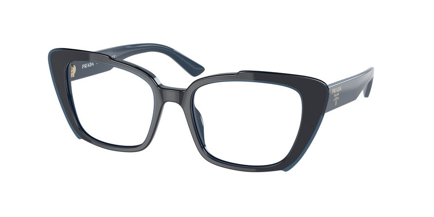 Prada PR01YV Pillow Eyeglasses  08V1O1-BLUE 53-18-140 - Color Map blue