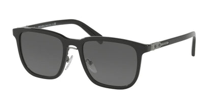 Prada CATWALK PR02TS Rectangle Sunglasses  1AB0A7-BLACK 52-19-145 - Color Map black
