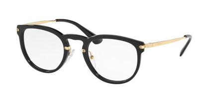 Prada CATWALK PR02VV Phantos Eyeglasses  1AB1O1-BLACK 49-22-140 - Color Map black