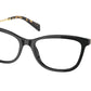 Prada PR02YV Butterfly Eyeglasses  1AB1O1-BLACK 54-17-140 - Color Map black