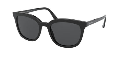 Prada HERITAGE PR03XS Pillow Sunglasses  1AB5S0-BLACK 53-20-145 - Color Map black