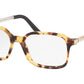 Prada HERITAGE PR03XV Square Eyeglasses  7S01O1-MEDIUM HAVANA 51-17-140 - Color Map havana
