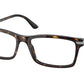 Prada PR03YVF Rectangle Eyeglasses  2AU1O1-TORTOISE 56-17-150 - Color Map havana