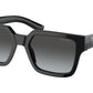 Prada PR03ZSF Pillow Sunglasses  1AB06T-BLACK 55-17-140 - Color Map black