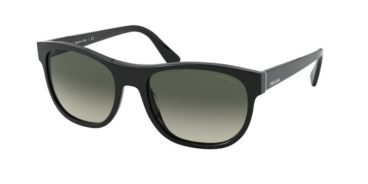 Prada HERITAGE PR04XS Rectangle Sunglasses  1AB2D0-BLACK 56-19-145 - Color Map black