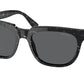 Prada PR04YS Pillow Sunglasses  05W731-ABSTRACT BLACK 56-19-150 - Color Map havana