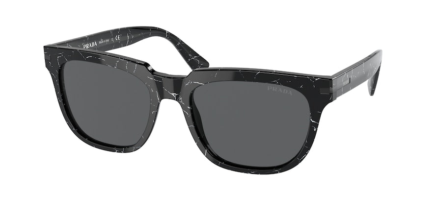 Prada PR04YS Pillow Sunglasses  05W731-ABSTRACT BLACK 56-19-150 - Color Map havana