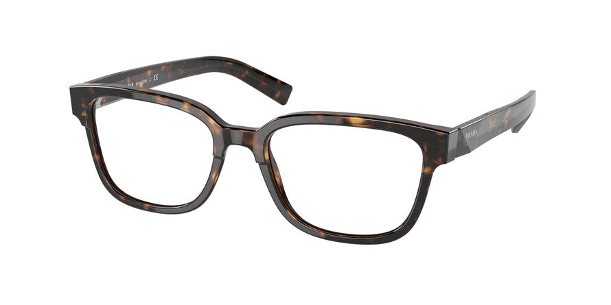 Prada PR04YVF Rectangle Eyeglasses  2AU1O1-TORTOISE 55-17-145 - Color Map havana