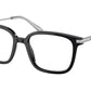Prada PR04ZVF Pillow Eyeglasses  1AB1O1-BLACK 54-16-145 - Color Map black