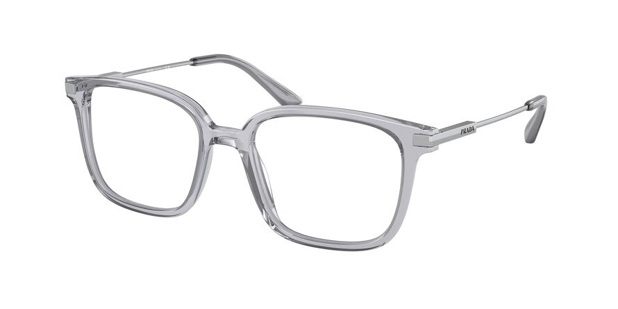 Prada PR04ZVF Pillow Eyeglasses  U431O1-GREY CRYSTAL 54-16-145 - Color Map grey