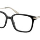 Prada PR04ZV Pillow Eyeglasses  1BO1O1-MATTE BLACK 52-18-145 - Color Map black