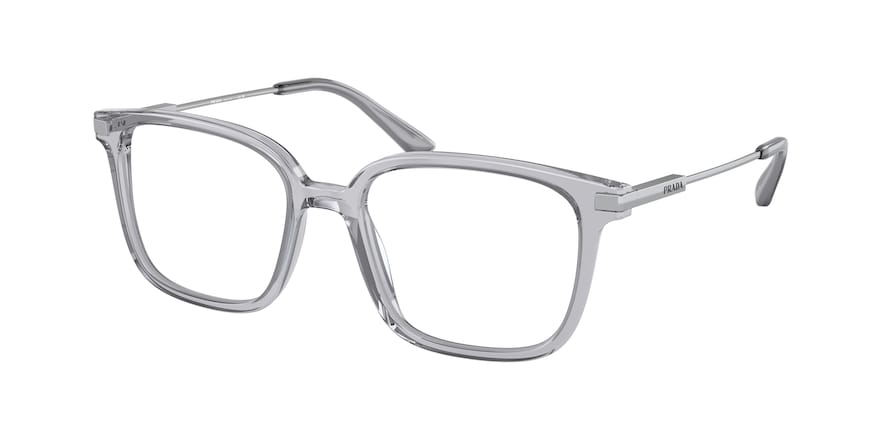 Prada PR04ZV Pillow Eyeglasses  U431O1-GREY CRYSTAL 52-18-145 - Color Map grey