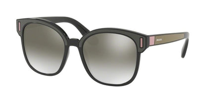 Prada CATWALK PR05US Square Sunglasses  SVK5O0-BLACK/BROWN/PINK 53-18-140 - Color Map brown