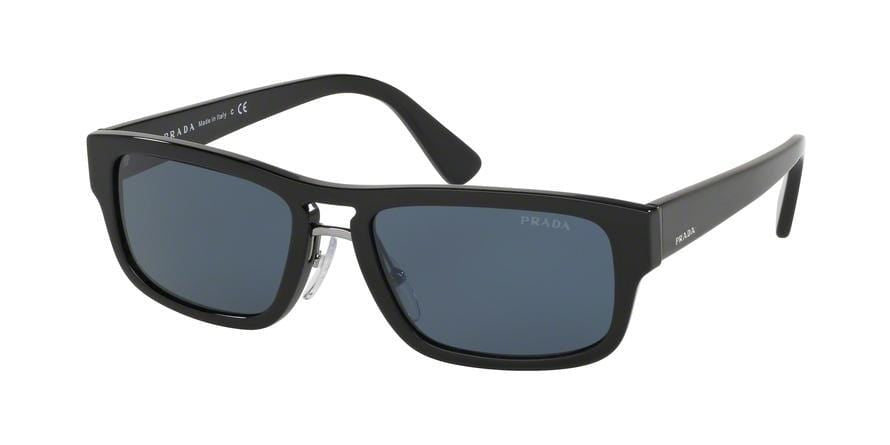 Prada HERITAGE PR05VS Rectangle Sunglasses  1AB0A9-BLACK 56-18-145 - Color Map black
