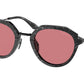 Prada PR05YS Phantos Sunglasses  05W06O-MARBLE BLACK 50-24-145 - Color Map black
