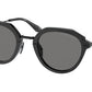 Prada PR05YS Phantos Sunglasses  1AB5Z1-BLACK 50-24-145 - Color Map black