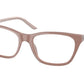 Prada PR05YVF Butterfly Eyeglasses  01Y1O1-ALABASTER/CRYSTAL 54-17-140 - Color Map light brown