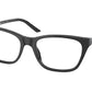 Prada PR05YV Butterfly Eyeglasses  1AB1O1-BLACK 53-17-140 - Color Map black