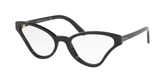 Prada CATWALK PR06XV Butterfly Eyeglasses  1AB1O1-BLACK 54-19-140 - Color Map black