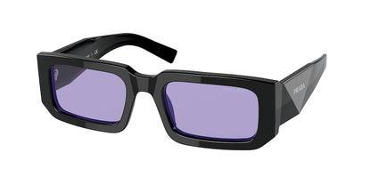 Prada PR06YS Rectangle Sunglasses  02Z01O-BLACK/BLUE 53-21-145 - Color Map black