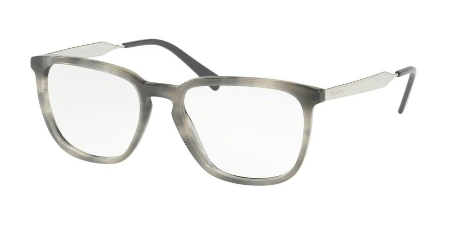Prada PR07UV Pillow Eyeglasses  VYR1O1-STRIPED BLACK 53-18-145 - Color Map black