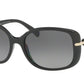Prada CONCEPTUAL PR08OS Rectangle Sunglasses  1AB5W1-BLACK 57-17-130 - Color Map black