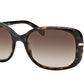 Prada CONCEPTUAL PR08OS Rectangle Sunglasses  2AU6S1-HAVANA 57-17-130 - Color Map havana