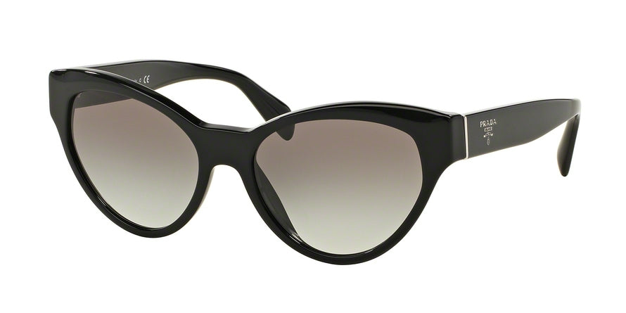 Prada PR08SS Cat Eye Sunglasses  1AB0A7-BLACK 55-17-140 - Color Map black