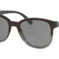 Prada HERITAGE PR08USF Square Sunglasses  C7O9K1-HAVANA GRADIENT GREY 54-19-145 - Color Map grey