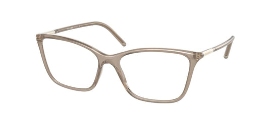 Prada PR08WV Cat Eye Eyeglasses  05N1O1-HONEY CRYSTAL 55-16-140 - Color Map light brown